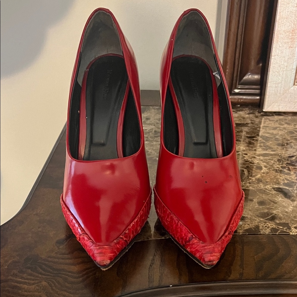 Racchel Ray red  Women's Heels